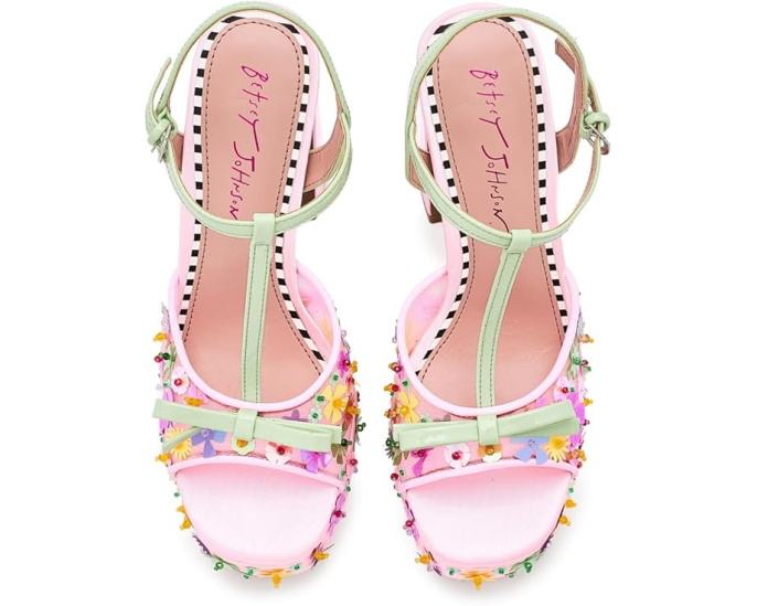 Босоножки Blue by Betsey Johnson Melodie на платформе с бантом и пайетками
