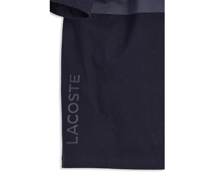 Футболка Lacoste с цветными вставками для школьников