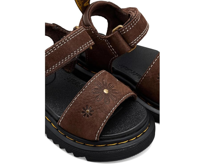 Сандалии Dr. Martens Marlowe Flower T для малышей с тиснением и пряжками