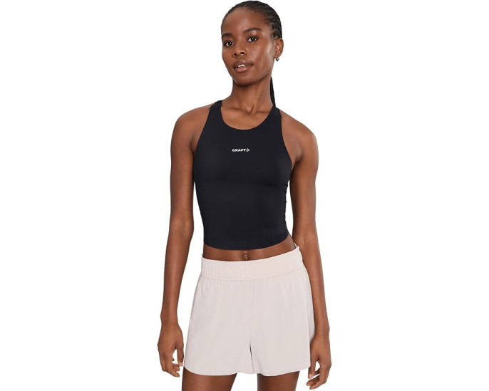 Топ Craft Hypervent Cropped Pocket Singlet для бега с перфорацией