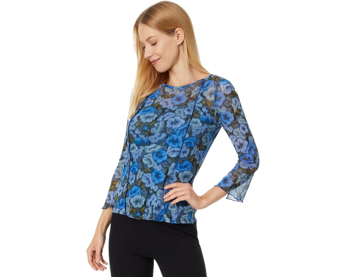 Crew Neck Long Sleeve Blouse