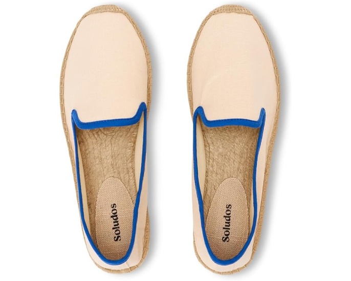 Эспадрильи Smoking Slipper от Soludos с миндалевидным носком и джутовой подошвой