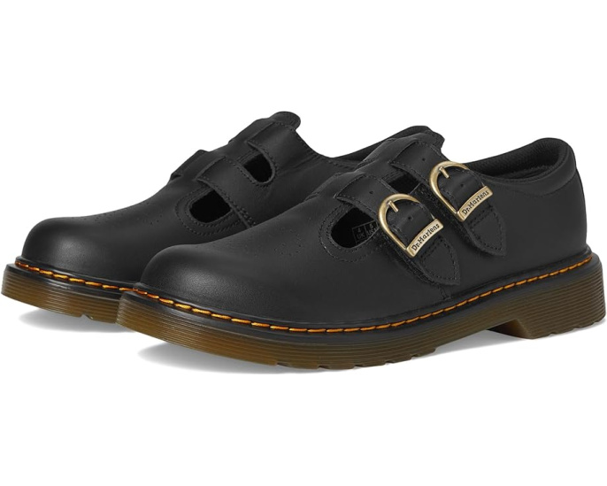Детские туфли Dr. Martens 8065 Y с перфорацией и пряжками