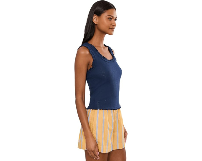 Топ Pointelle Rib Ella Tank NIC+ZOE с ажурной резинкой