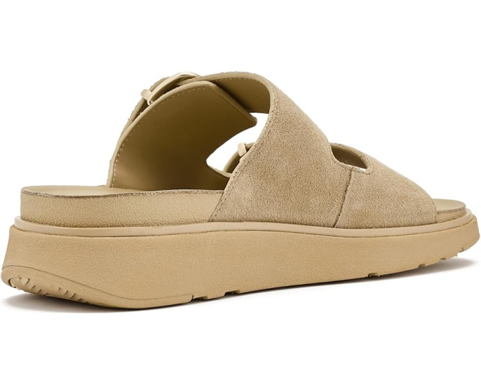 Сандалии FitFlop Gen FF Buckle Two Bar на платформе из замши