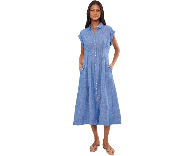 Платье-рубашка Lilly Pulitzer Tonya из льна миди