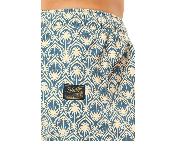 Плавательные шорты Faherty All Day Trunk Golden Palm Mosaic