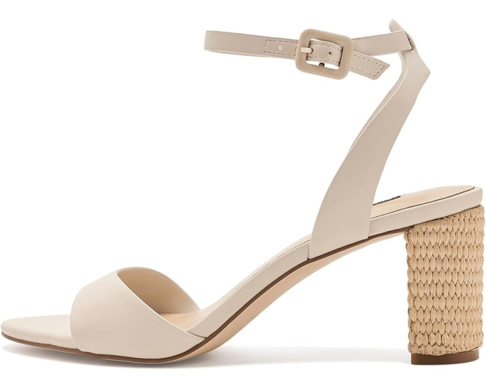 Сандалии Nine West Pheba с плетеным каблуком и пряжкой