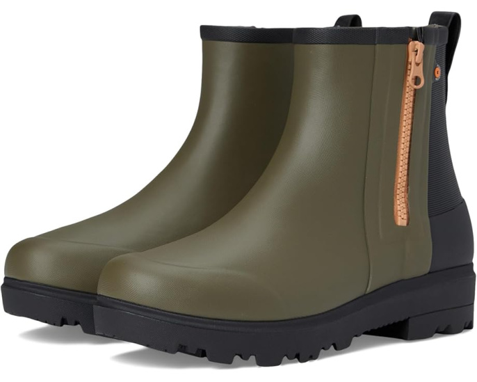 Сапоги Bogs Holly Rain Zip с круглым носком и плоским каблуком