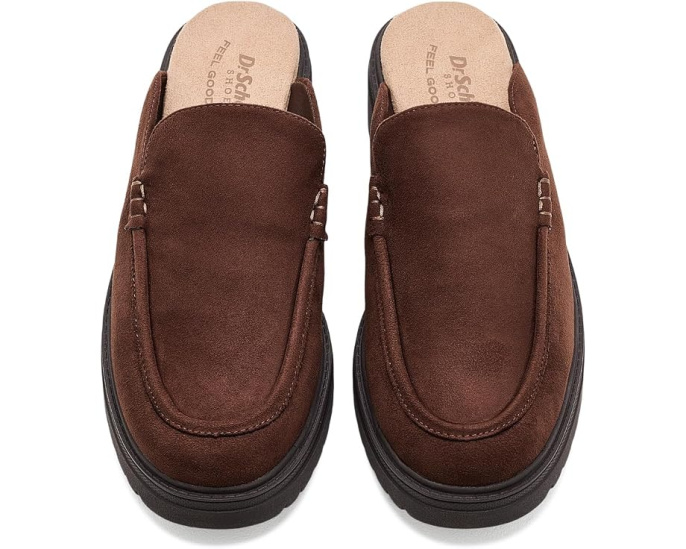 Dr. Scholl's мюли Bring It Clog на платформе черные