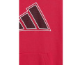 Adidas Mesh 3 Bar Fleece Hooded Pullover для детей с капюшоном