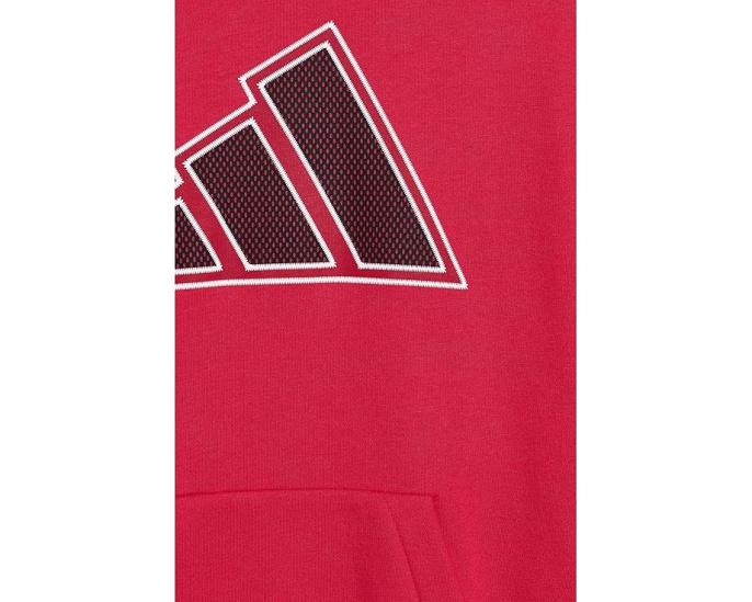Adidas Mesh 3 Bar Fleece Hooded Pullover для детей с капюшоном