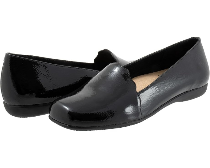 Лоферы Trotters Sage с квадратным носком и фигурным краем