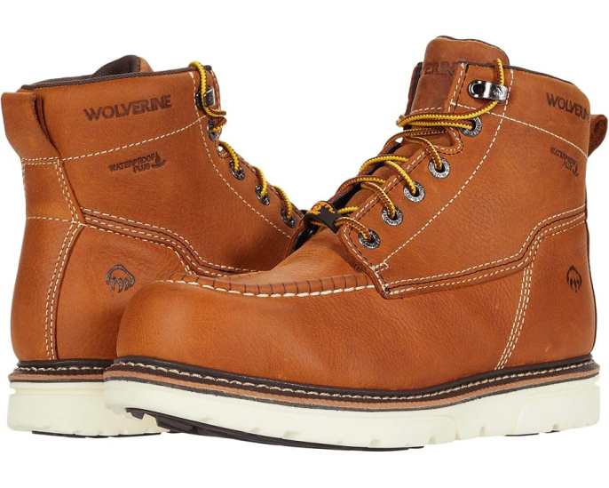 Wolverine I-90 DuraShocks Moc-Toe CarbonMAX 6 дюймов рабочие ботинки