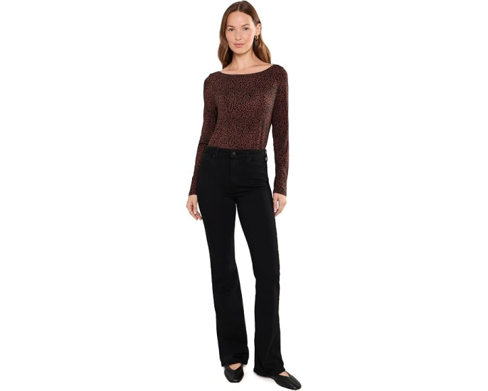 Long Sleeve Boatneck Knit Top