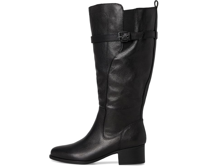 Высокие сапоги Naturalizer Kenna Extra Wide Calf до колена с ремнем и пряжкой