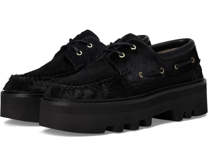 AllSaints Aastha лоферы на платформе с меховым верхом
