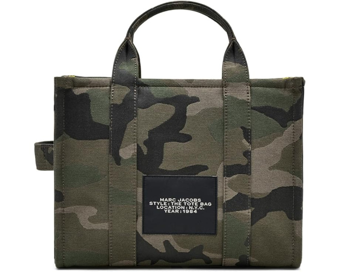 Сумка The Camo Jacquard Medium Tote Marc Jacobs с камуфляжем