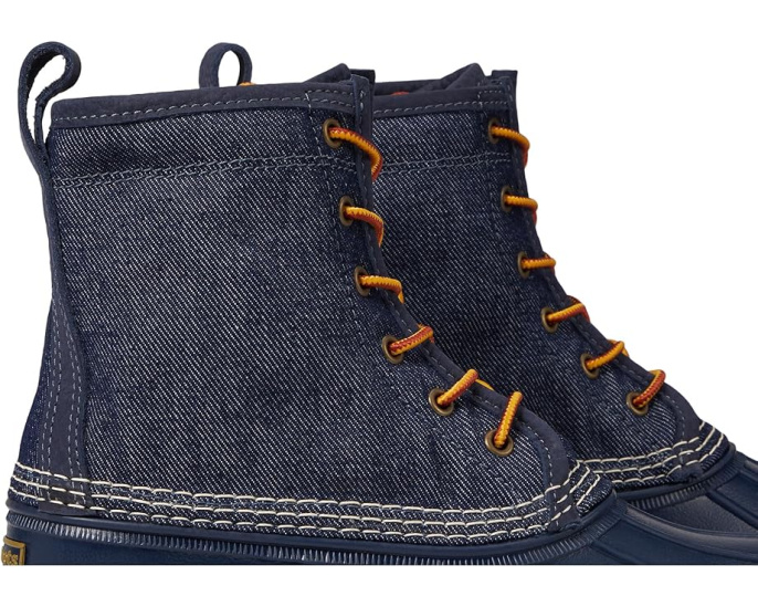 L.L.Bean Ботинки Bean Boot 8 дюймов из денима с фланелевой подкладкой