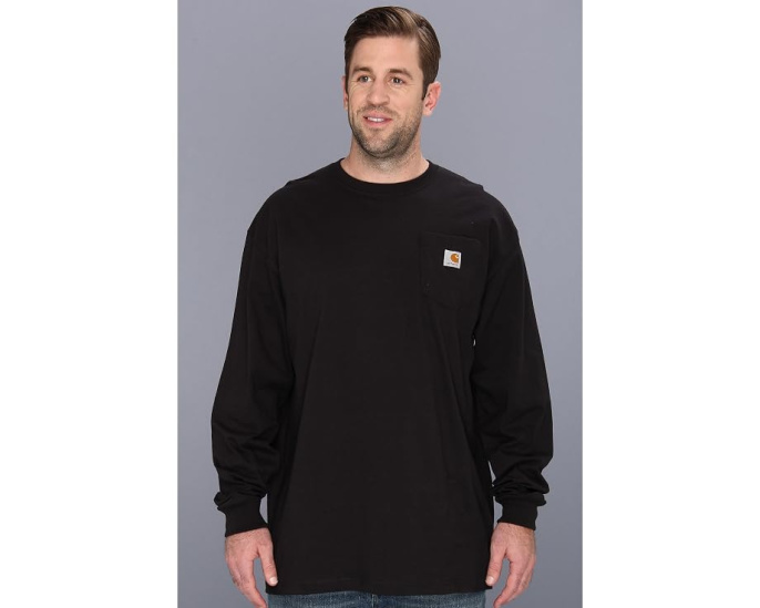 Carhartt футболка с длинным рукавом и карманом Big & Tall