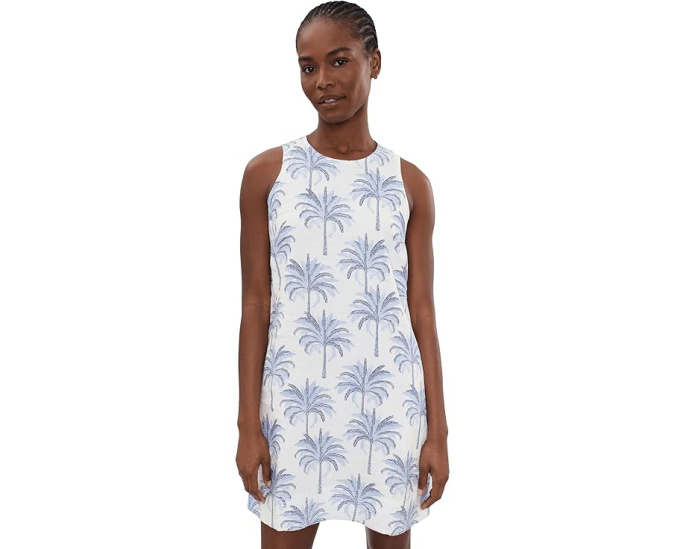 Tommy Bahama Пальмовое платье без рукавов короткое Palm Banks
