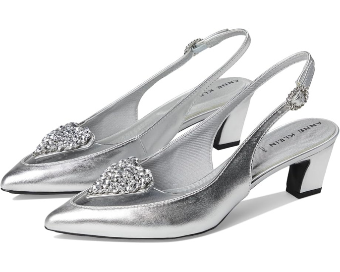Туфли Inviting на каблуке Anne Klein с камнем