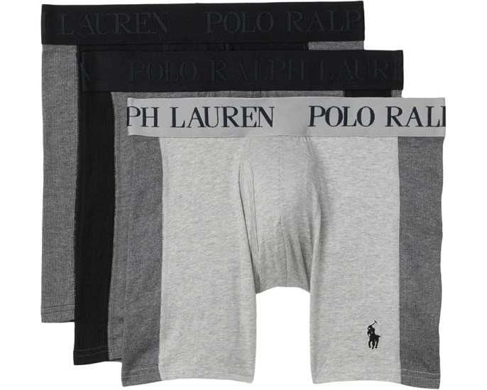 Комплект боксеров Polo Ralph Lauren 4-D Flex Max с ребристыми вставками