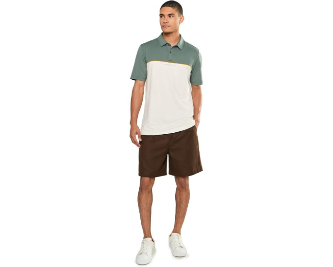 Поло Featherweight Color-Block TravisMathew с контрастной отделкой