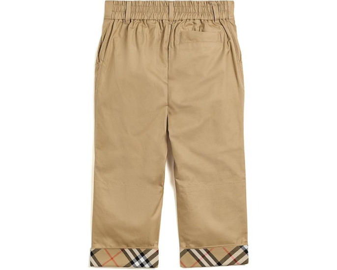 Burberry Kids брюки Sheldon Check с манжетами, повседневные