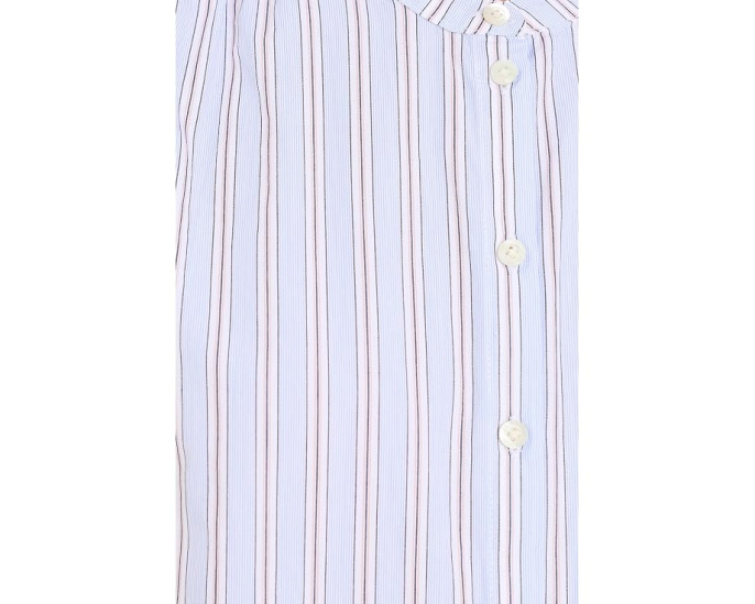 Рубашка NIC+ZOE Petite Eton Stripe с трехцветной полоской