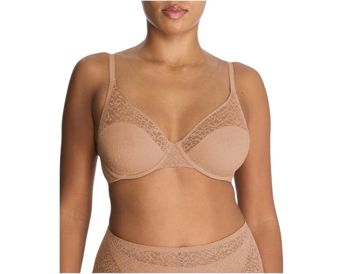 Бюстгальтер Natori Pretty Smooth Seamless Underwire с кружевом и эффектом сглаживания