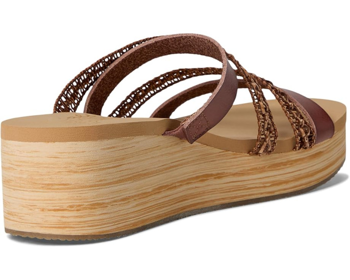 Сандалии Skechers Summers на клине с ремешками и стелькой Luxe Foam