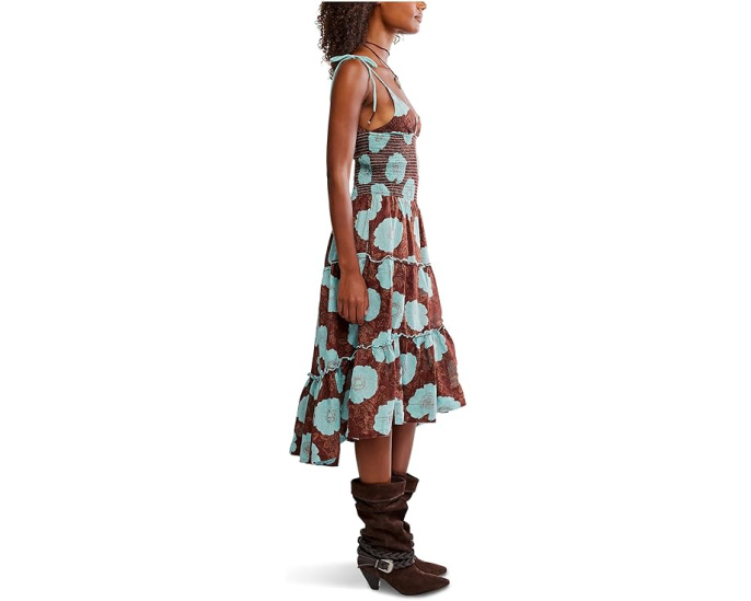 Платье Free People Adriel Midi с цветочным принтом