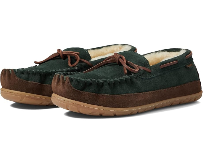 Тапочки L.L.Bean Wicked Good Moccasins из овчины с подошвой TPR