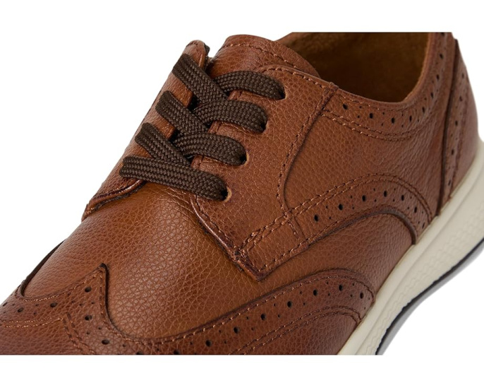 Оксфорты Florsheim Kids Great Lakes Wing Tip из зернистой кожи с Memory Foam