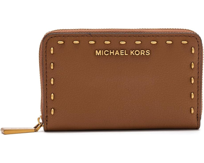 Картхолдер MICHAEL Michael Kors Jet Set Small Zip Around с тиснением