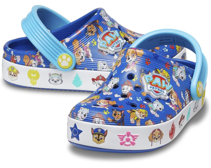 Crocs Сабо Paw Patrol Off Court для малышей с водонепроницаемым верхом