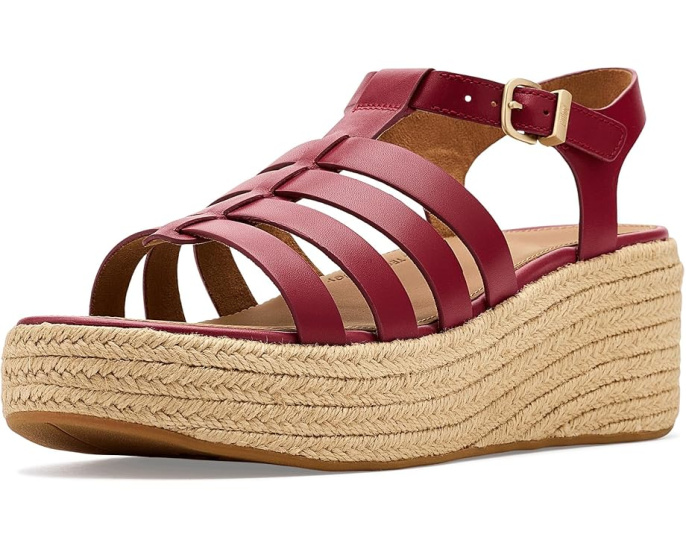 Сандалии FitFlop PLATFFORMS на платформе с эспадрильей