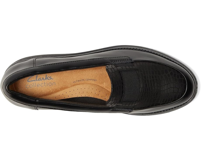 Лоферы Clarks Sharon Pace на платформе с подошвой EVA и стелькой Ortholite