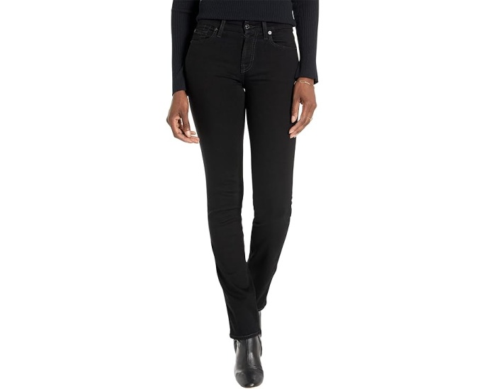 7 For All Mankind джинсы B(air) Kimmie Straight в цвете Rinse Black