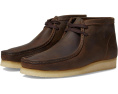 Ботинки Clarks Wallabee из кожи или замши на подошве из натурального крепа