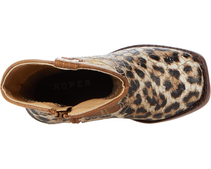 Детские сапоги Roper Kids Cowbaby Glitter Leopard с блестками