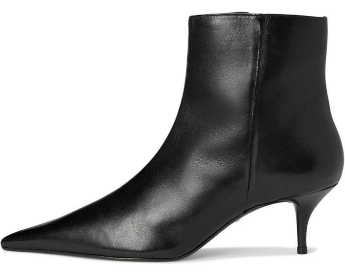 Ботинки Schutz Mikki Mid из замши на шпильке с острым носком