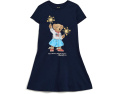 Платье Polo Ralph Lauren для детей с Polo Bear из хлопкового джерси