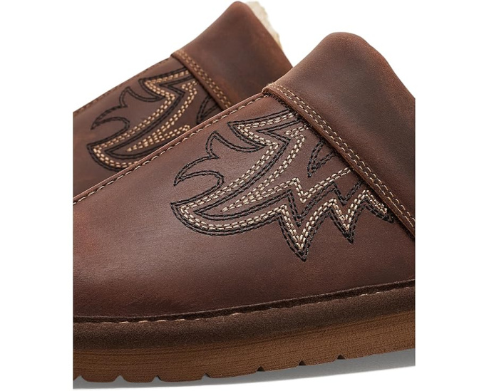 Тапочки Silversmith Exotic с квадратным носком и меховой отделкой Ariat