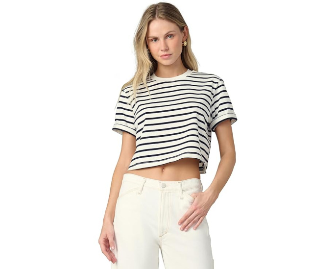 Боксерская футболка The Boxy Tee Joe's Jeans с полосками