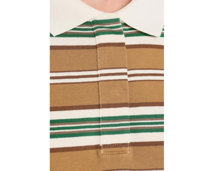 Поло KUT from the Kloth Livvy Stripe Knit с воротником