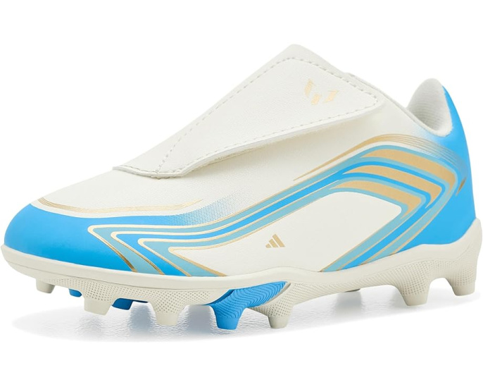 Детские бутсы Adidas F50 Messi Club на липучке для твердого и смешанного грунта