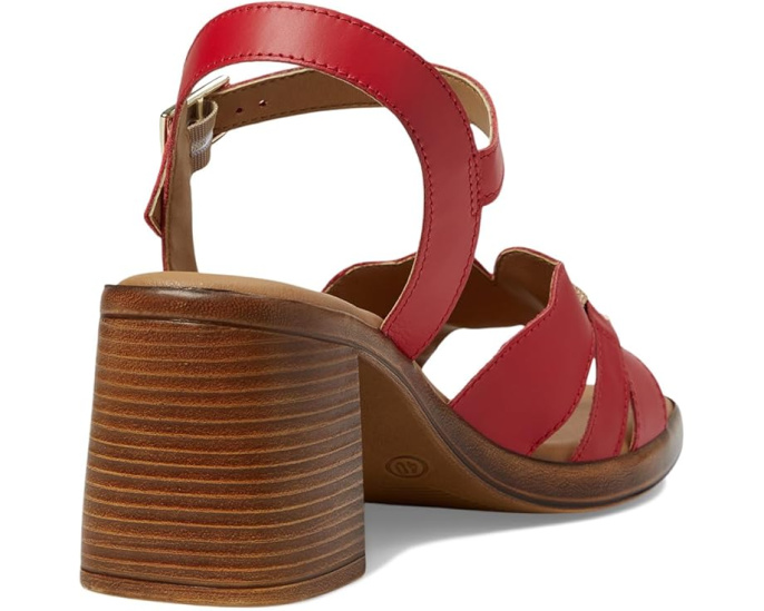 Сандалии Sardinia Spring Step с квадратным носком и фигурным кожаным верхом