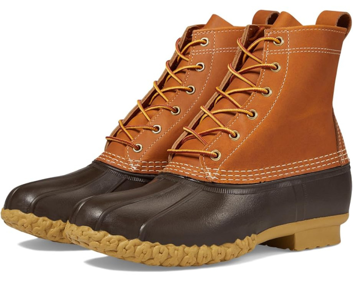 Ботинки L.L.Bean 8" Bean Boots с водонепроницаемой резиной и подошвой с цепким протектором